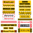 © Viper - Various oversize load signs and symbols
