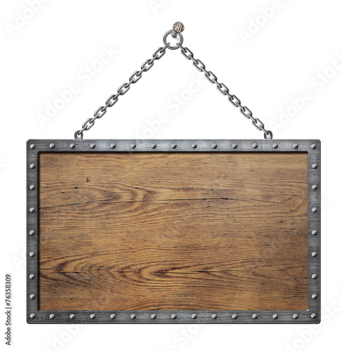 wooden medieval shield or s...