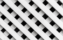 White Wooden Fence Background Texture, Square Pattern