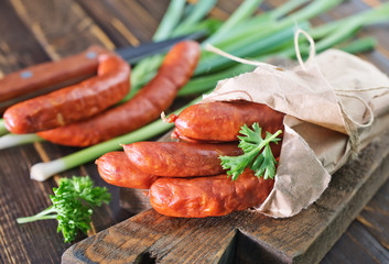 Canvas Print - sausages