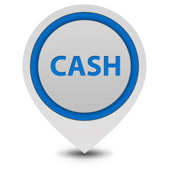 Cash pointer icon on white background