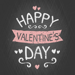 Sticker - Valentine's Day Chalkboard Card