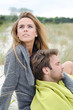 © jfk_image - Couple embracing each other at the beach - autumn sea