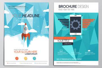 Wall Mural - brochure design template