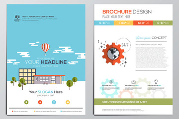 Wall Mural - brochure design template