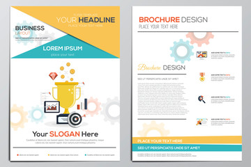 Wall Mural - brochure design template