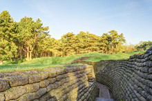 The Trenches Of The Battlefield At Vimy France