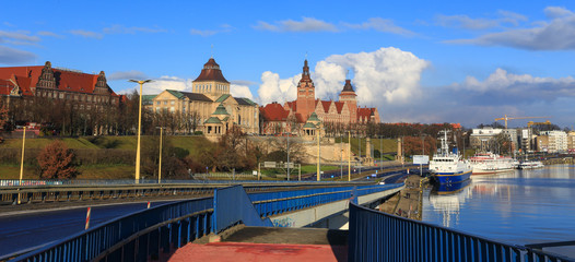 Canvas Print - Szczecin | Wały Chrobrego | Haken terrasse | Panorama