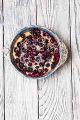 Canvas Print - cake with blueberries