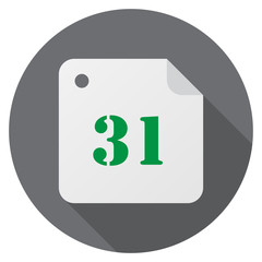 Wall Mural - calendar, date, sign 31 day month