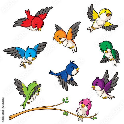 Naklejka dekoracyjna Birds