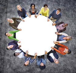Canvas Print - Diversity Group People Teamwork Support Cooperation Concept