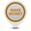 Make money pointer icon on white background