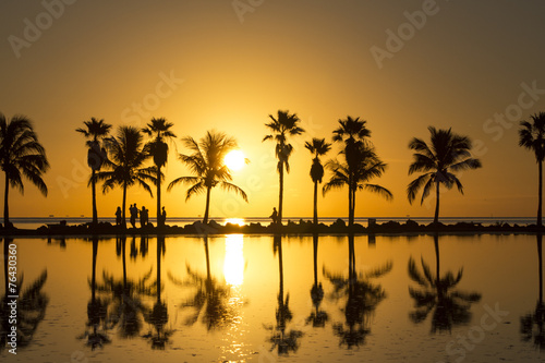 Plakat Wschód słońca w Miami