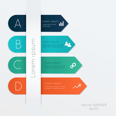 Aufkleber - Vector colorful text box, trendy colors.