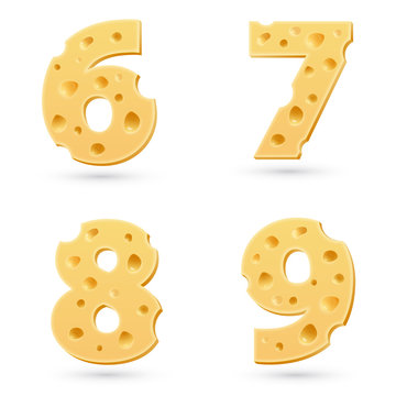 Set of cheese numbers.