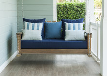 Vintage Swing And Blue Pillow