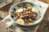 Fototapeta Mapy - Organic Breakfast Quinoa with Nuts