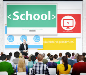 Wall Mural - School Education Learning Study Knowledge Seminar Concept