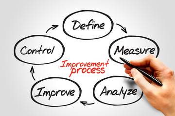 Improvement Process diagram, business concept