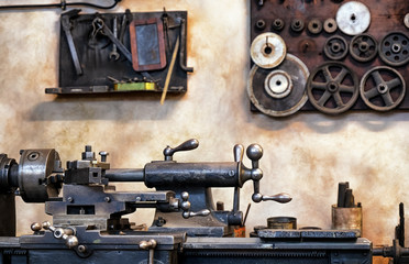 Wall Mural - old workbench