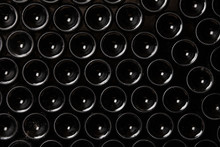 Wine Bottles As A Background