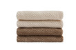 Bath towels isolated over white