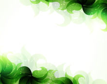 Green Petals Background