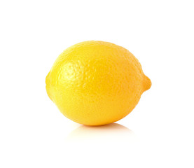 Wall Mural - Lemon isolated on white background