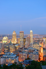 Canvas Print - Montreal at dusk