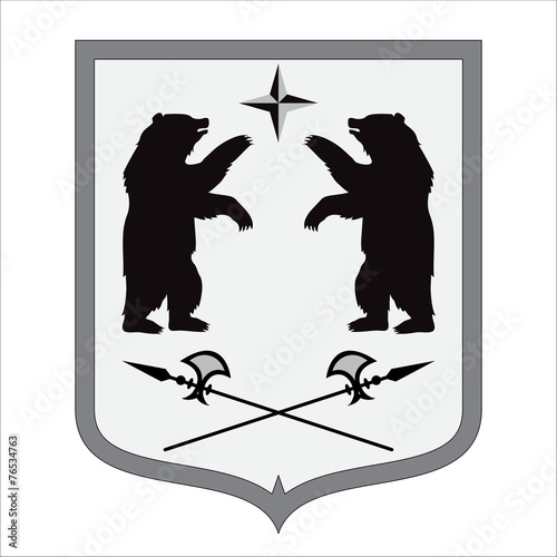 coat of arms. bear. vector illustration Buy this stock vector and