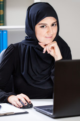 Wall Mural - Arabic woman in the office