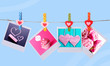 © Africa Studio - Photo cards hanging