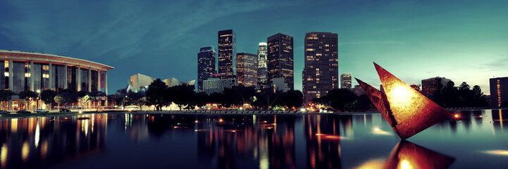 Fototapete - Los Angeles at night