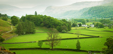 English Countryside In Spring, Lake District, Cumbria, UK