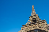 Fototapeta Boho - Sunny day  at Eiffel Tower in Paris , France