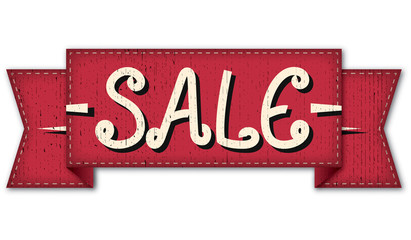Wall Mural - Sale label ribbon