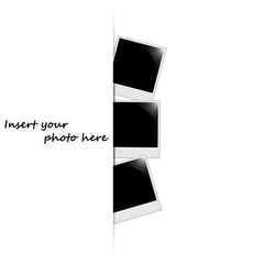 Wall Mural - Photo frames on the wall with the text