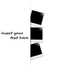 Wall Mural - Photo frames on the wall with the text