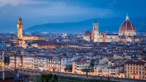 Sunset over Florence, Italy