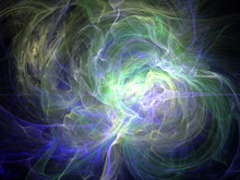 Fantasy Green White Chaos Abstract Effect Light Background