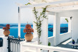 Greek house with terrace and sea view