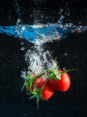 Poster - pomodori splash nero