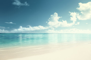 sand and Caribbean sea