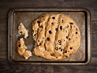 Wall Mural - rustic italian olive bread