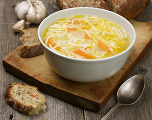 Poster - noodle soup in a bowl