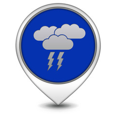 Wall Mural - Rain pointer icon on white background