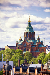 Canvas Print - Uspensky cathedral in Helsinki