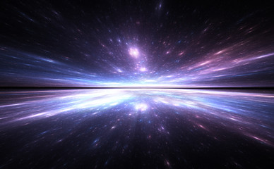 Wall Mural - time warp background, traveling in space.