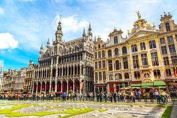 Wall Mural - The Grand Place in Brussels